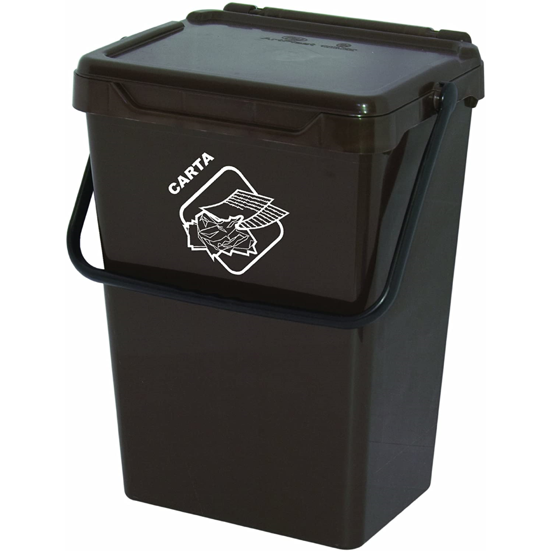 Art Plast BS35/M Cassonetto per la Raccolta Differenziata in Plastica Marrone 